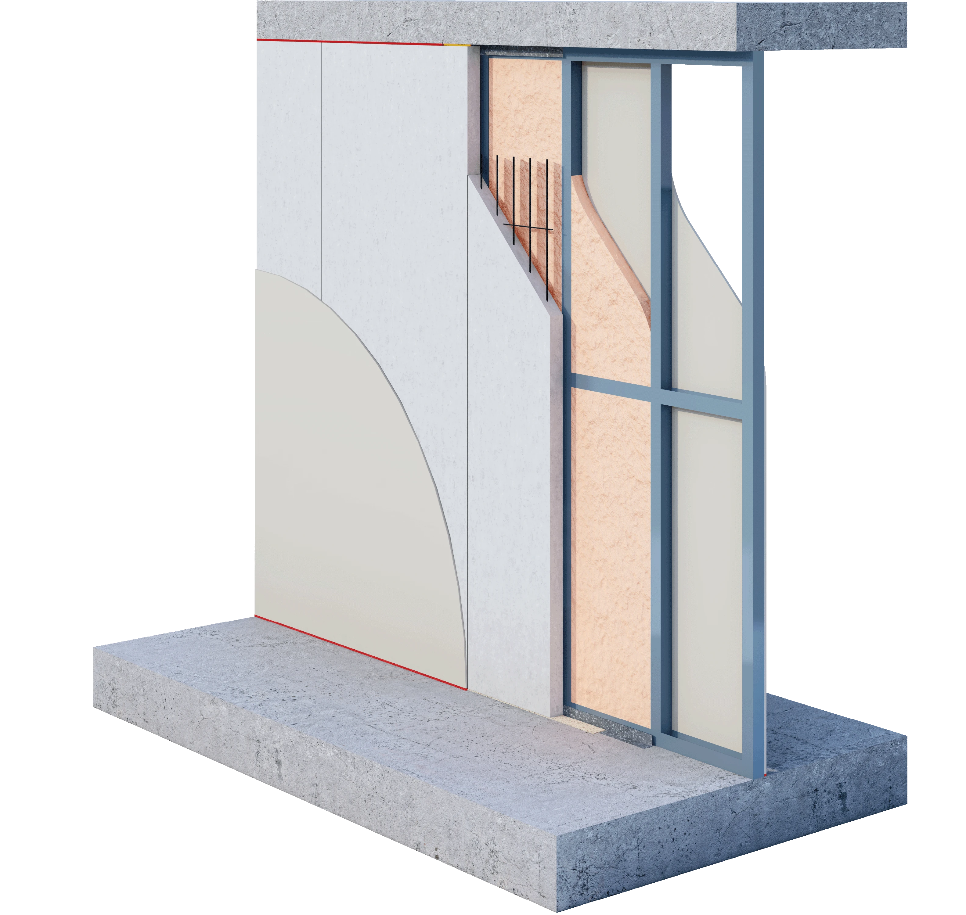 AAC Panel + Separate Stud